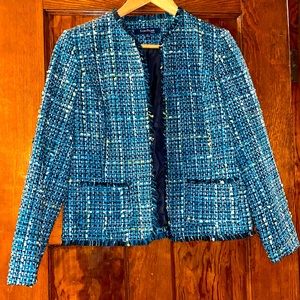 Blue Evan Picone Petite Jacket Size 6